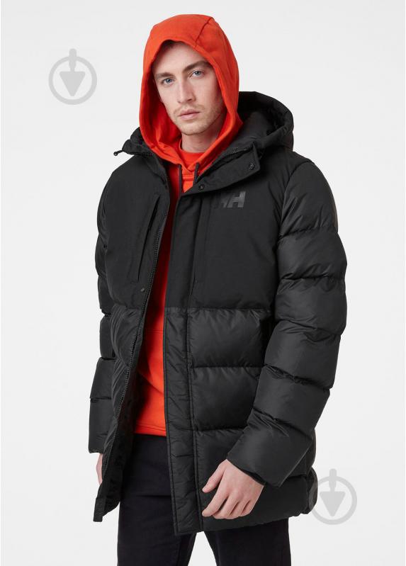 Пальто чоловіче зимове Helly Hansen ACTIVE PUFFY LONG JACKET 53522_990 р.S чорне - фото 2