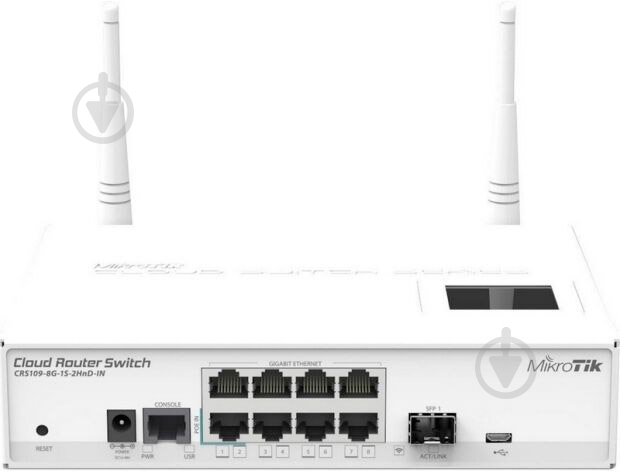Коммутатор Mikrotik CRS109-8G-1S-2HnD-IN - фото 2 Коммутатор Mikrotik CRS109-8G-1S-2HnD-IN - фото 2