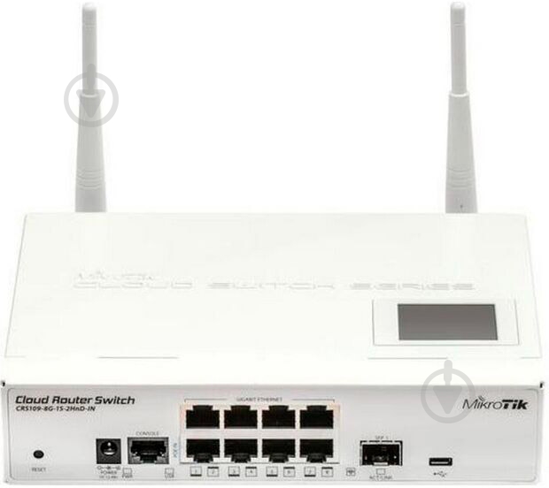 Коммутатор Mikrotik CRS109-8G-1S-2HnD-IN - фото 1 Коммутатор Mikrotik CRS109-8G-1S-2HnD-IN - фото 1