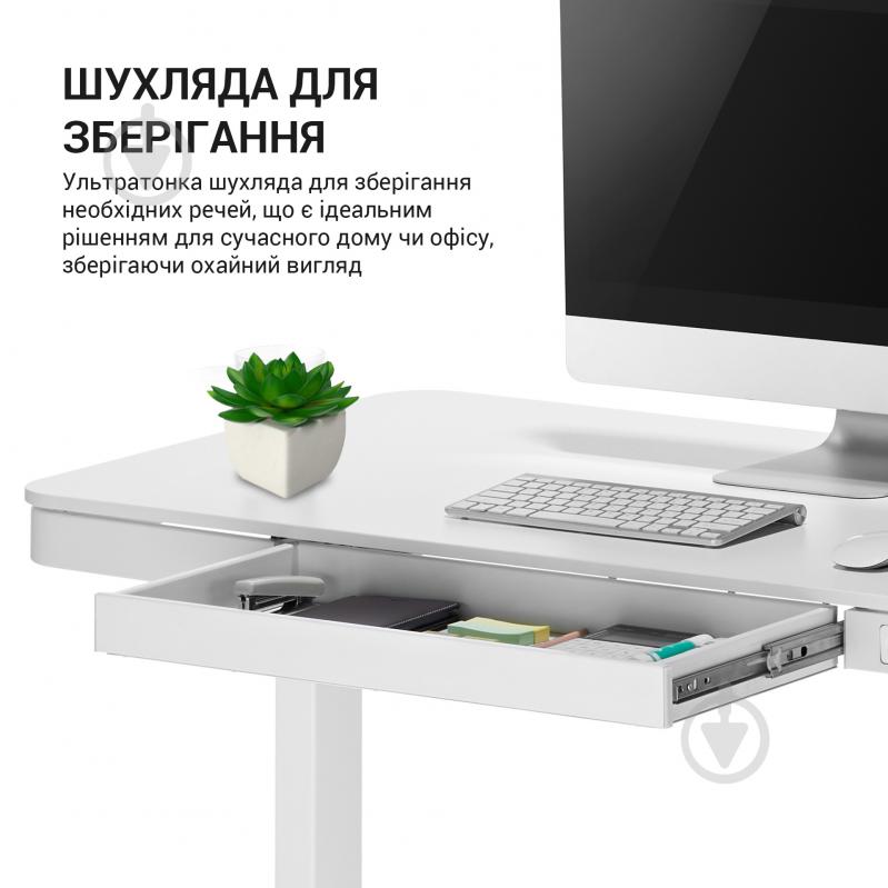 Стол компьютерный OfficePro ODE111W белый - фото 7