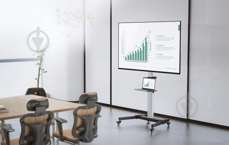 Подставка для ТВ OfficePro 848x1420x610 мм серый - фото 13