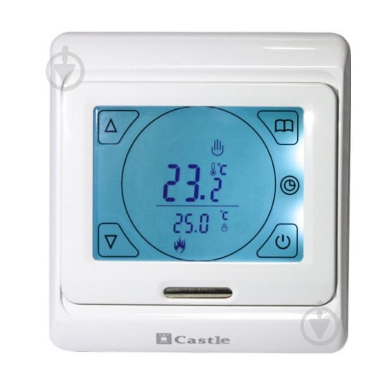 Терморегулятор для теплої підлоги Castle M 9.716 (сенсорний) - фото 1 Терморегулятор для теплої підлоги Castle M 9.716 (сенсорний) - фото 1
