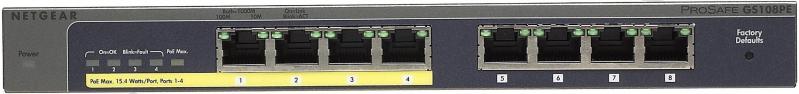 Комутатор NETGEAR GS108PE-300EUS - фото 1