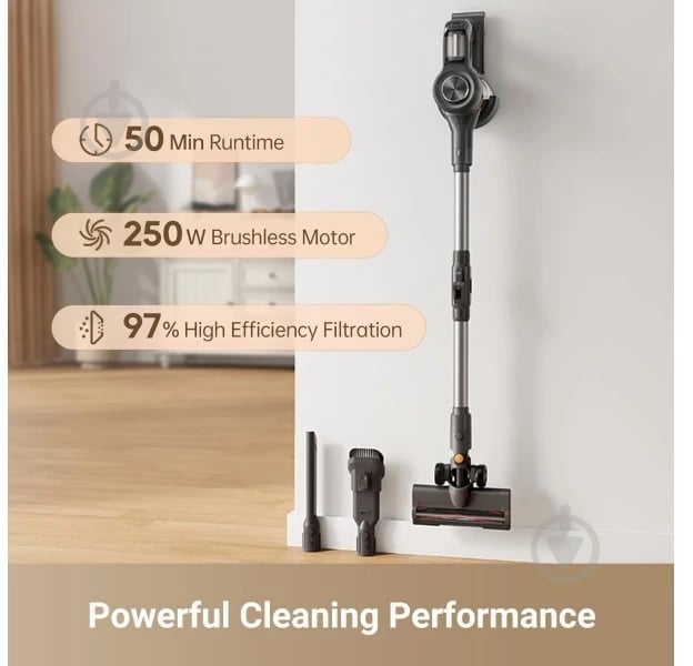 Пылесос аккумуляторный MOVA Cordless Vacuum Cleaner J20 black - фото 6