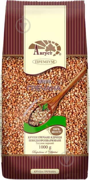 Крупа гречневая Август ядрица 1000 г - фото 1