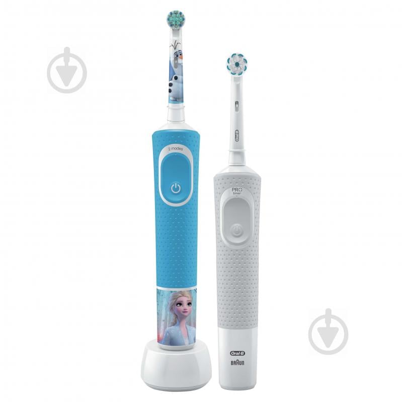 Электрическая зубная щетка Oral-B Family Edition, 2 шт: Vitality & Kids Холодное Сердце 2 - фото 3