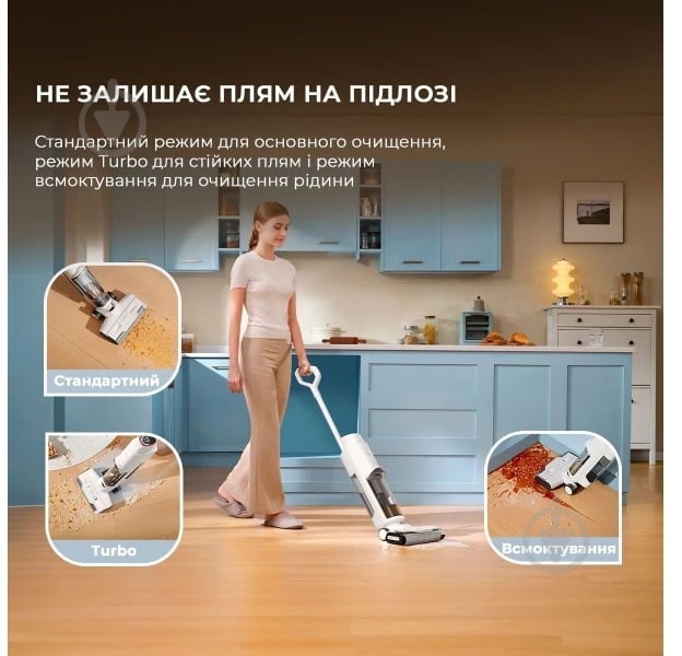 Пилосос акумуляторний MOVA Wet and Dry Vacuum K10 white - фото 4