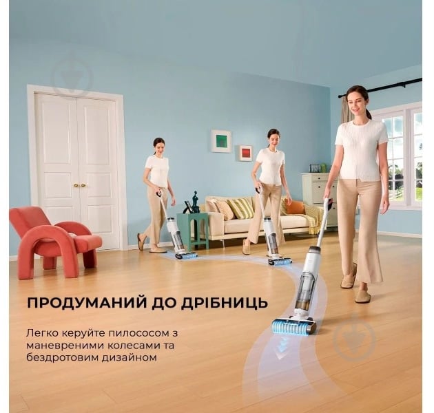 Пылесос аккумуляторный MOVA Wet and Dry Vacuum K10 Pro white - фото 9