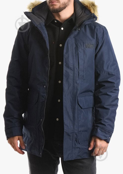 Куртка-парка чоловіча зимова Helly Hansen DUBLINER PARKA 54403_597 р.S синя - фото 2