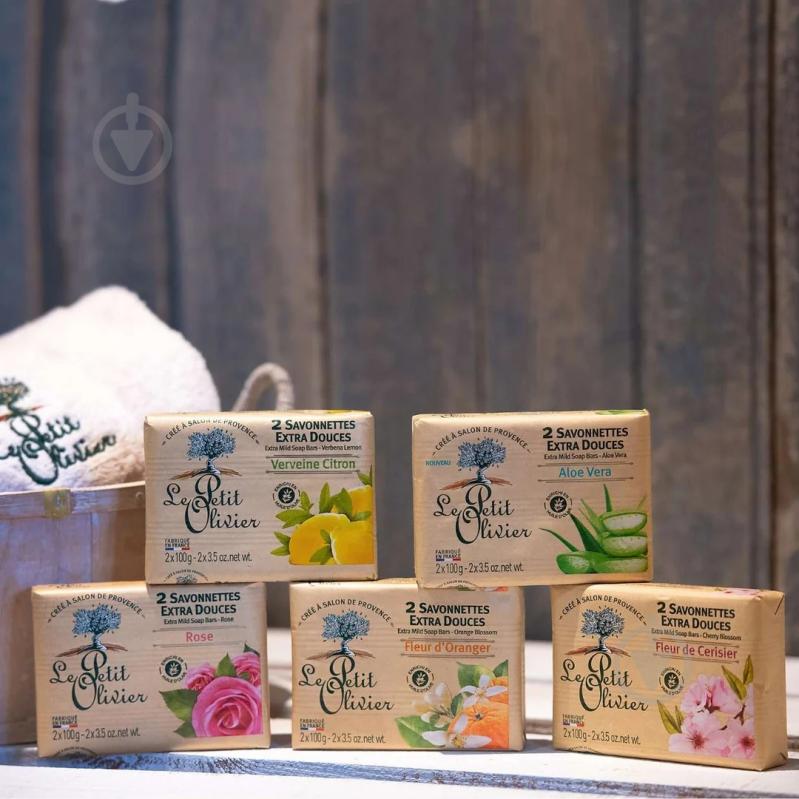 Мыло Le Petit Olivier Вишня 100 г 2 шт./уп. - фото 5
