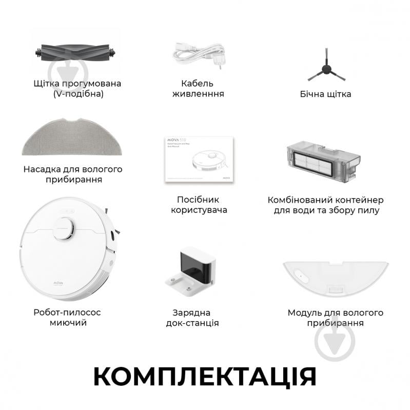 Робот-пилосос MOVA S10 (RLS42SA) white - фото 14