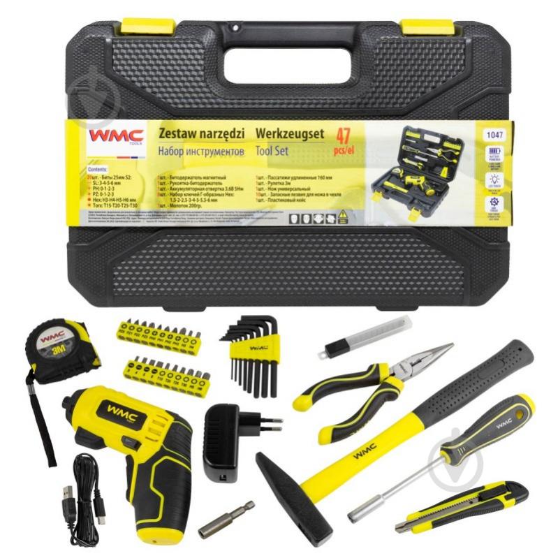 Набор ручного инструмента WMC TOOLS 47 шт. WT-1047 - фото 1