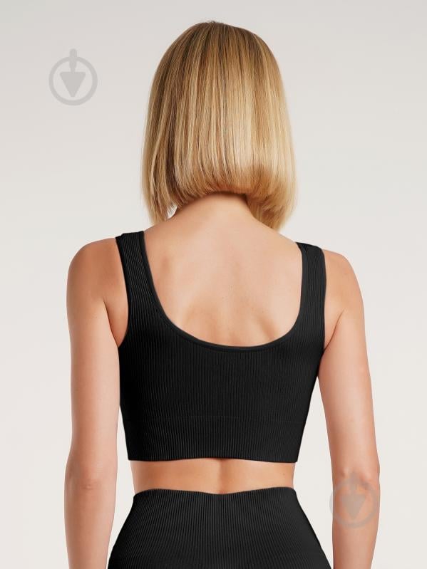 Топ Giulia Top rib р.S/M черный - фото 2