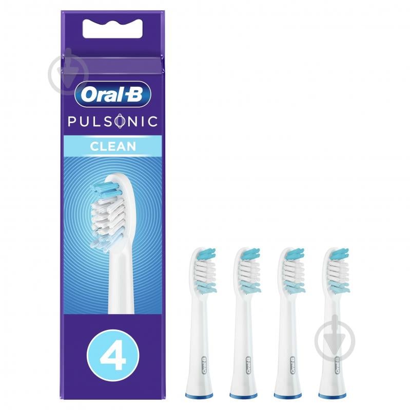 Насадки для электрической зубной щетки Oral-B Pulsonic Сlean 4 шт. - фото 1