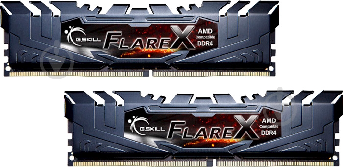 Оперативная память G.Skill DDR4 SDRAM 32 GB (2x16GB) 3200 MHz (F4-3200C16D-32GFX) FlareX - фото 1