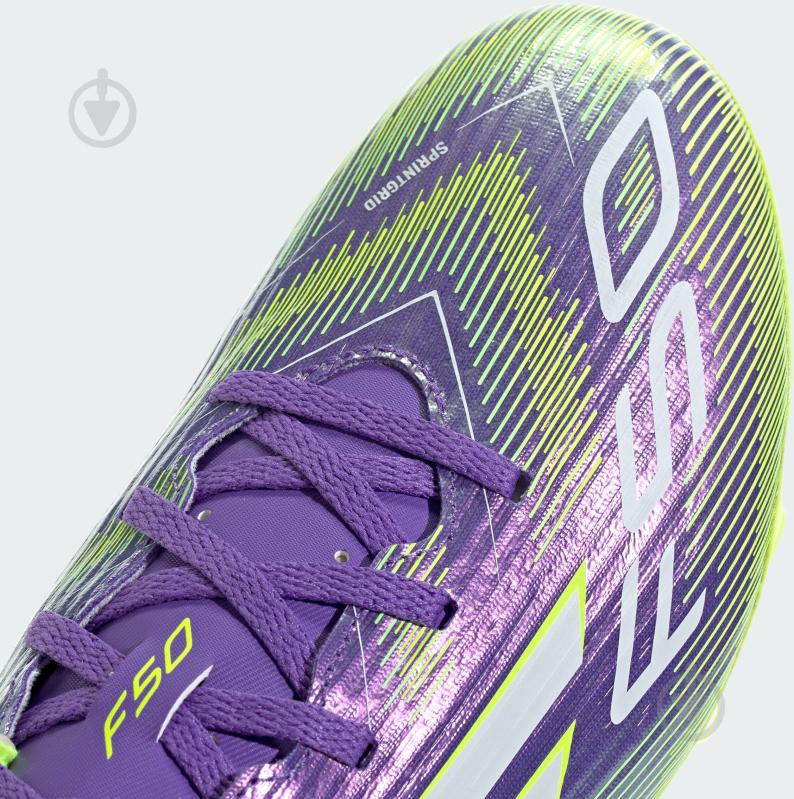 Бутсы Adidas F50 CLUB FG/MG JI0043 р.44 2/3 фиолетовый - фото 9 Бутсы Adidas F50 CLUB FG/MG JI0043 р.44 2/3 фиолетовый - фото 9
