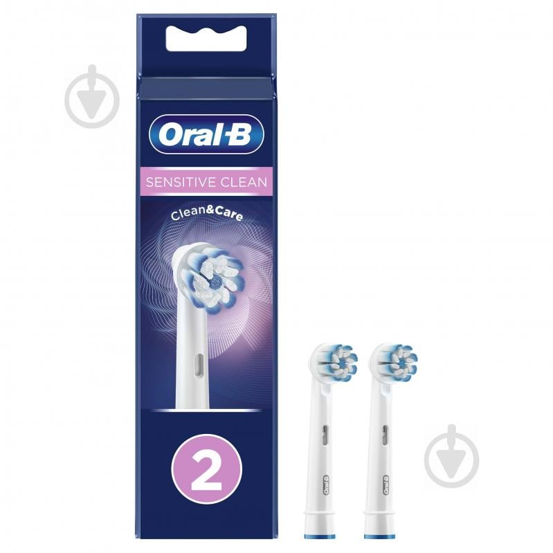 Насадки для електричної зубної щітки Oral-B Sensitive Clean 2 шт. - фото 1