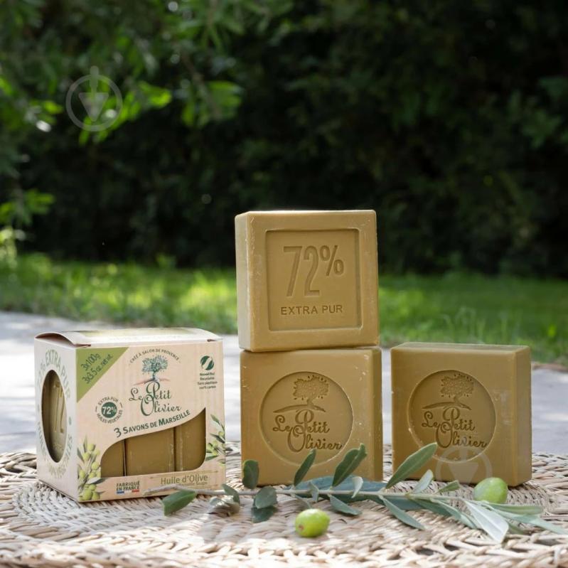 Мыло Le Petit Olivier Оливковое масло 100 г 3 шт./уп. - фото 4