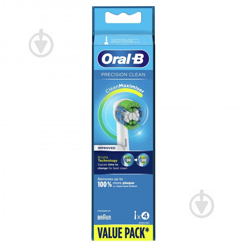 Насадки для электрической зубной щетки Oral-B Precision Clean 4 шт./уп. - фото 2