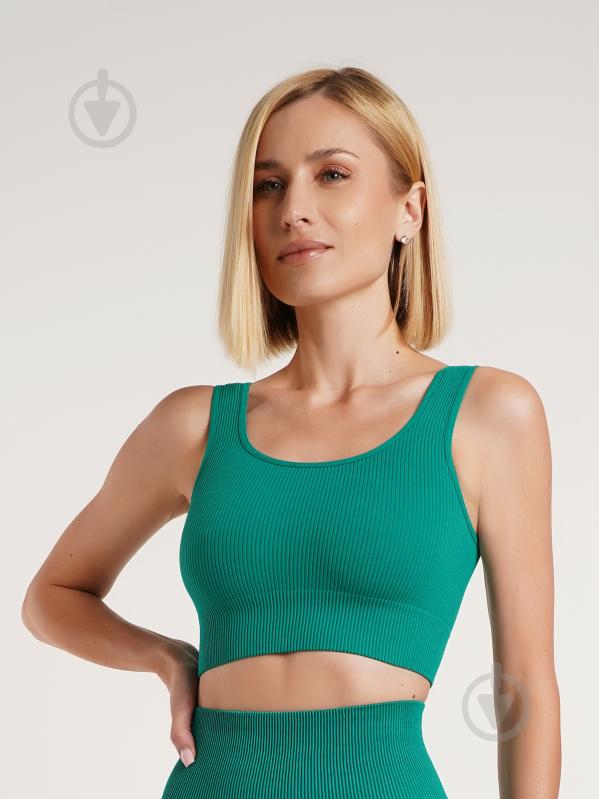 Топ Giulia Top rib emerald р.L/XL зеленый - фото 1