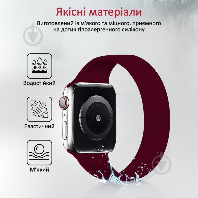 Ремешок Promate Loop-44XL для Apple Watch 42-44 мм 1/2/3/4/5/6/7/SE Red (loop-44xl.red) Loop-44XL red loop-44xl.red - фото 4