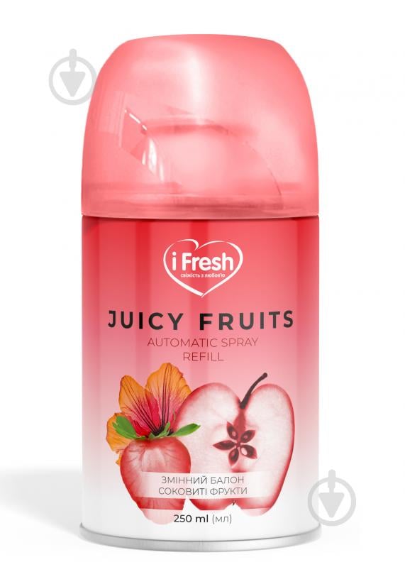 Сменный баллон для автоматического освежителя воздуха iFresh Juice Fruits 250 мл - фото 1