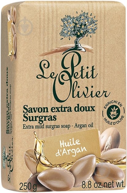 Мыло Le Petit Olivier Органовое масло 250 г - фото 1