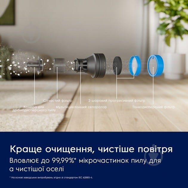 Пилосос акумуляторний Electrolux EP82H25WET blue - фото 14