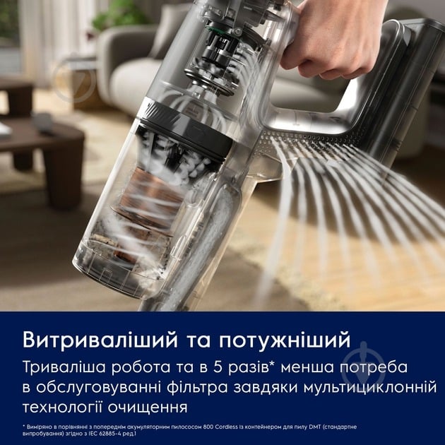 Пылесос аккумуляторный Electrolux EP82H25WET blue - фото 13