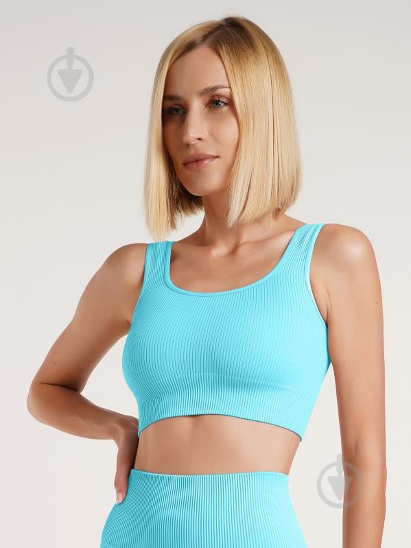 Топ Giulia Top rib sky blue р.S/M голубой - фото 1 Топ Giulia Top rib sky blue р.S/M голубой - фото 1