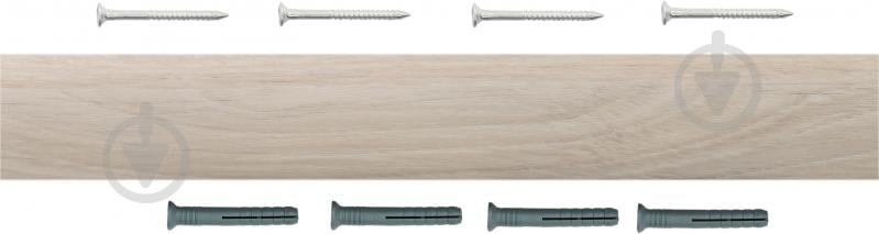 Порожек алюминиевый гладкий King Floor П10 40х900 мм ясень светлый - фото 2 Порожек алюминиевый гладкий King Floor П10 40х900 мм ясень светлый - фото 2