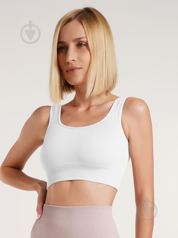 Топ Giulia Top rib р.L/XL белый - фото 1 Топ Giulia Top rib р.L/XL белый - фото 1
