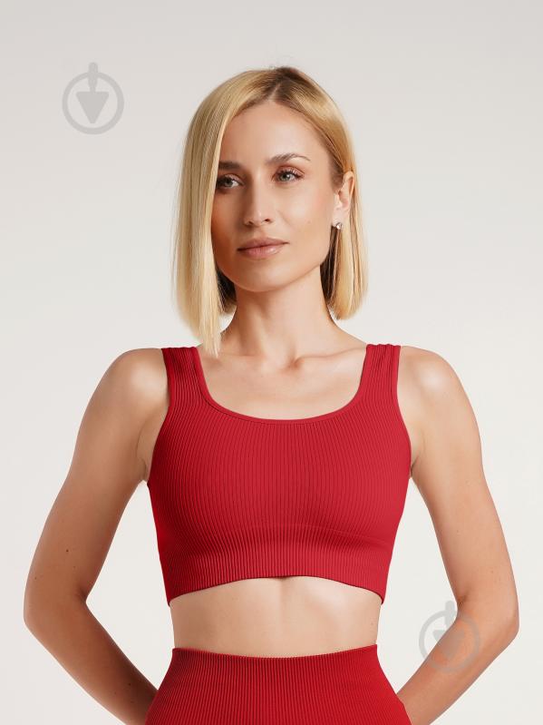 Топ Giulia Top rib р.L/XL красный - фото 1