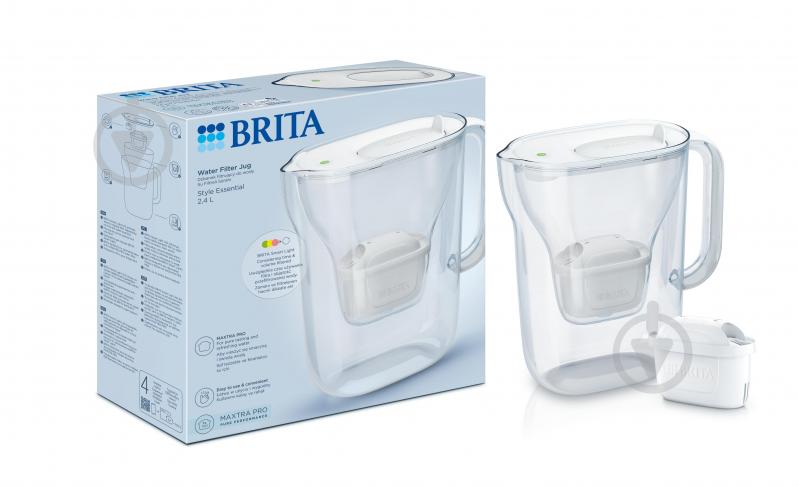 Фильтр-кувшин BRITA Style Essential Mxpro белый 1058040 - фото 1 Фильтр-кувшин BRITA Style Essential Mxpro белый 1058040 - фото 1