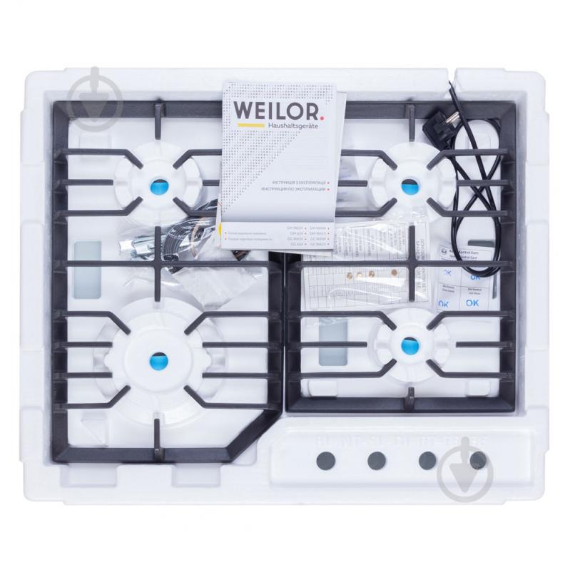 Варочная поверхность газовая WEILOR GG W624 WH - фото 9 Варочная поверхность газовая WEILOR GG W624 WH - фото 9