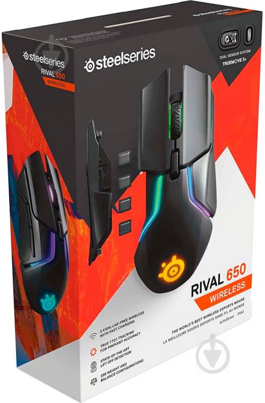 Миша SteelSeries Rival 650 - фото 8