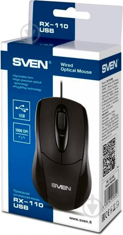 Мышь Sven RX-110 PS/2 black - фото 3