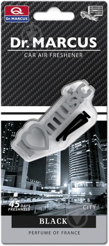 Ароматизатор на панель приборов  DR. MARCUS CITY black - фото 1