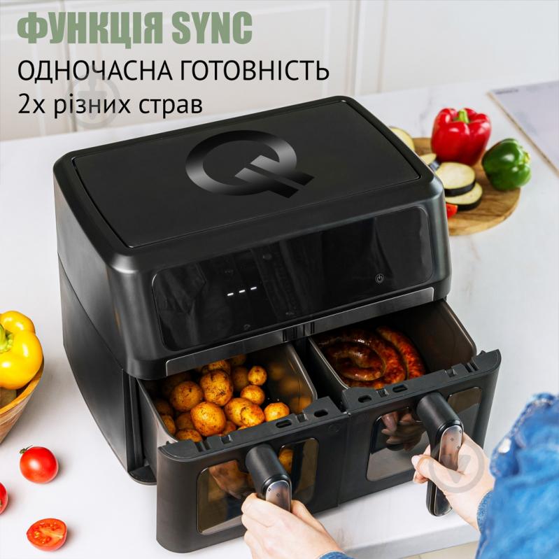 Мультипіч QUIN Air Fryer Dual Zone YJ-1102AV - фото 7 Мультипіч QUIN Air Fryer Dual Zone YJ-1102AV - фото 7