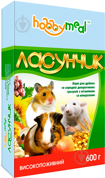 Корм Hobby meal Лакомка высокопитательный 600 г 10266 - фото 1