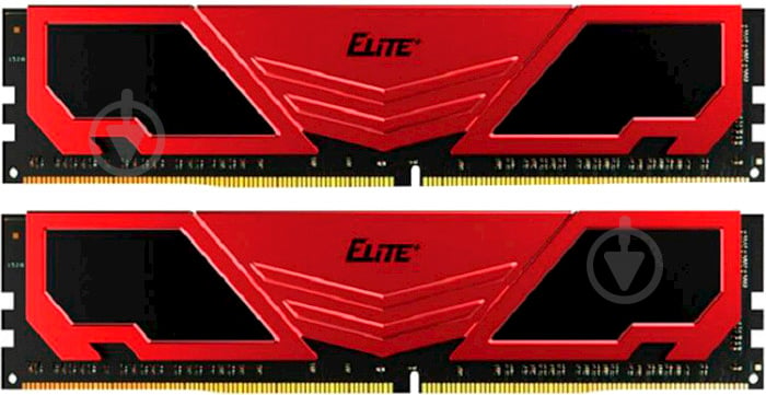 Оперативная память Team DDR4 SDRAM 16 GB (2x8GB) 2400 MHz (TPRD416G2400HC16DC01) Elite Plus Red - фото 1