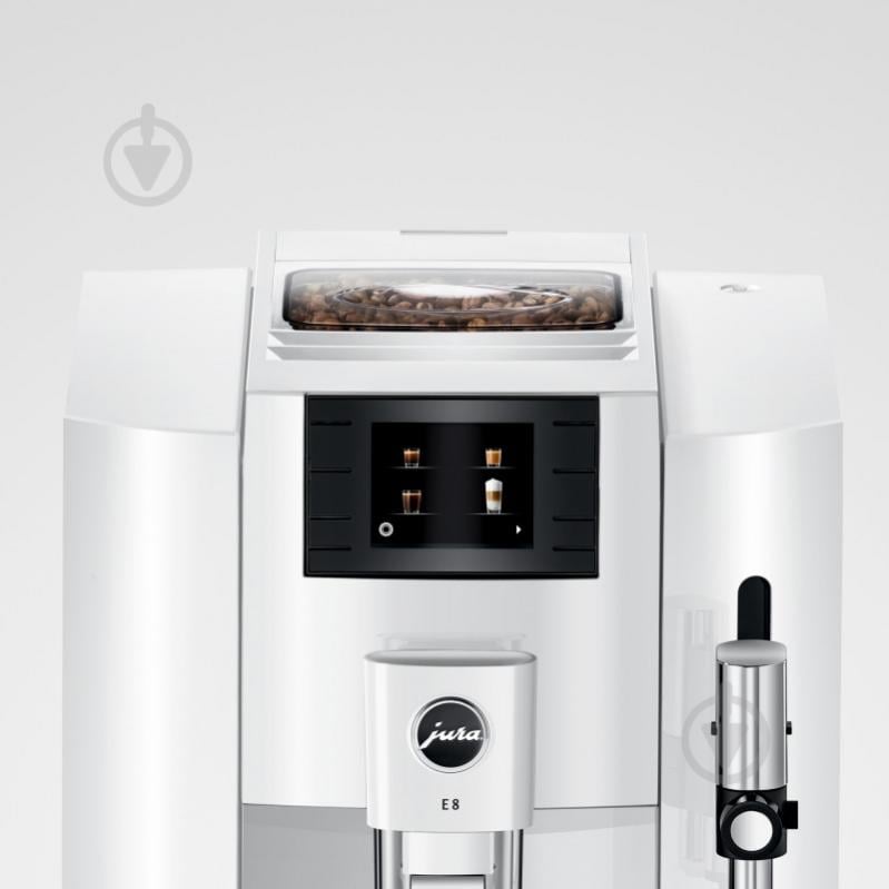 Кофемашина Jura E8 Piano White - фото 5 Кофемашина Jura E8 Piano White - фото 5