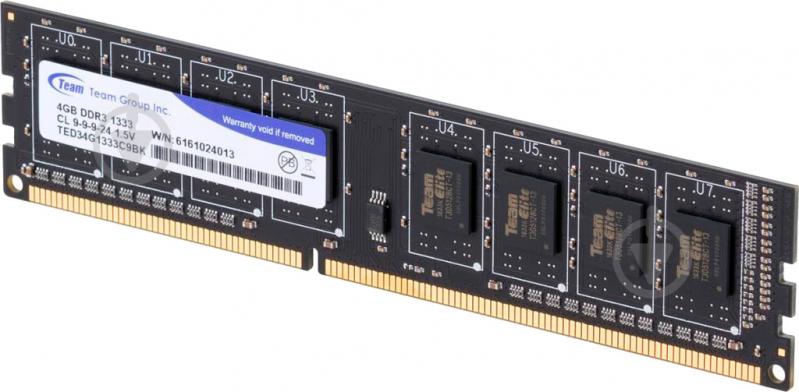 Оперативная память Team DDR3 SDRAM 4 GB (1x4GB) 1333 MHz (TED34G1333C901 / TED34GM1333C901) - фото 2