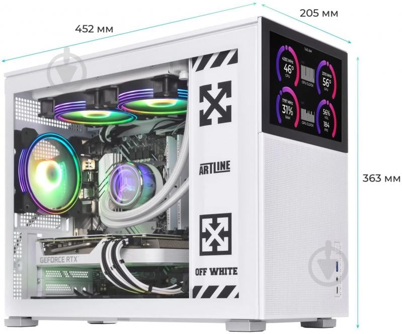 Компьютер Artline Gaming D31WHITE (D31Whitev04Win) white - фото 5