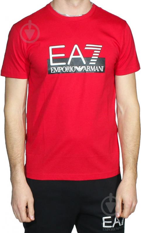 Футболка EA7 JERSEY_T-SHIRT 6GPT81-PJM9Z-1450 р.L красный - фото 1