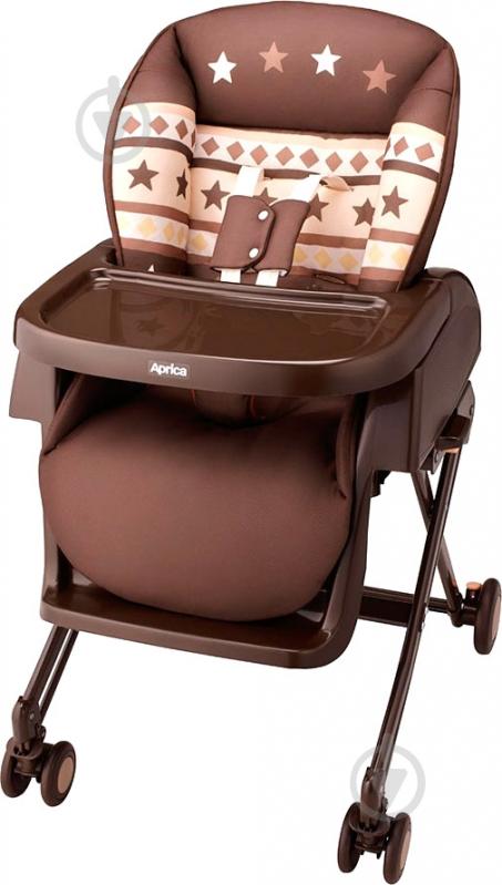 Стільчик для годування Aprica New Born A091065 коричневий - фото 1