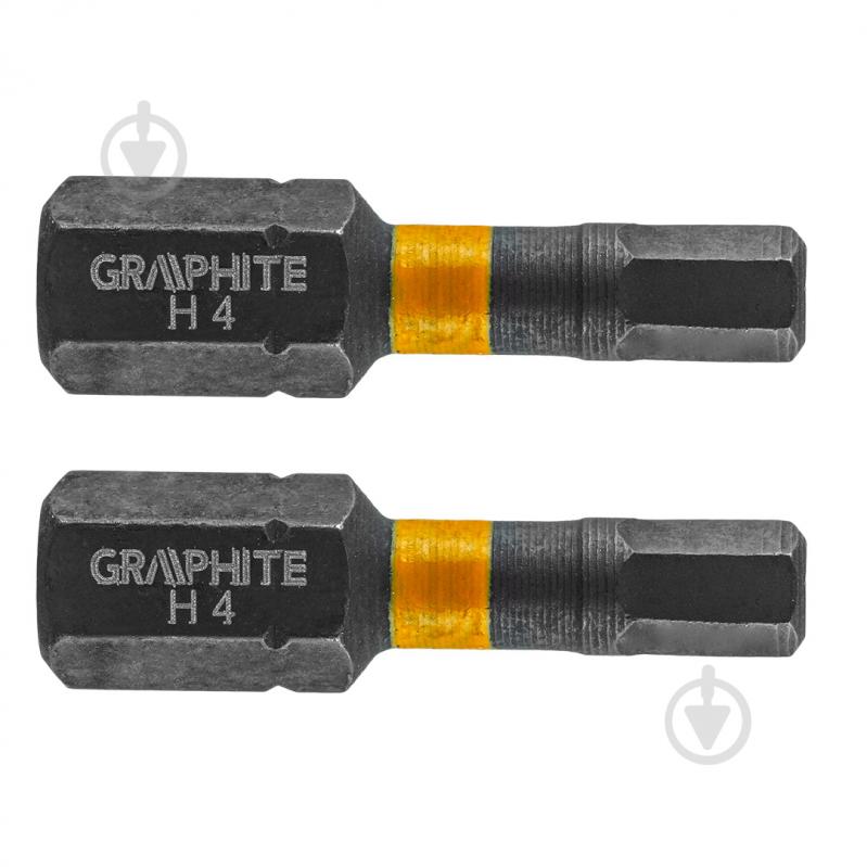 Бита GRAPHITE HEх4 х 25 мм 2 шт. 56H507 - фото 1