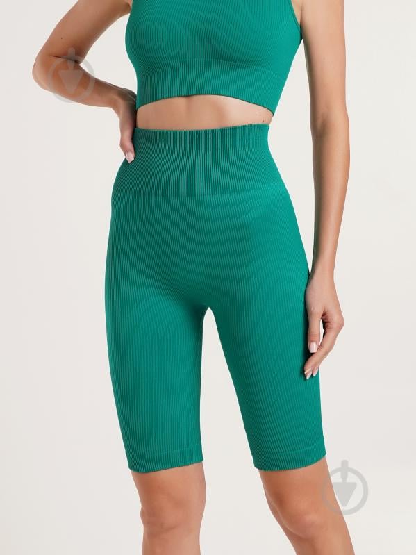 Велосипедки Giulia TRACKS RIB SHAPE р. L/XL изумрудный - фото 2