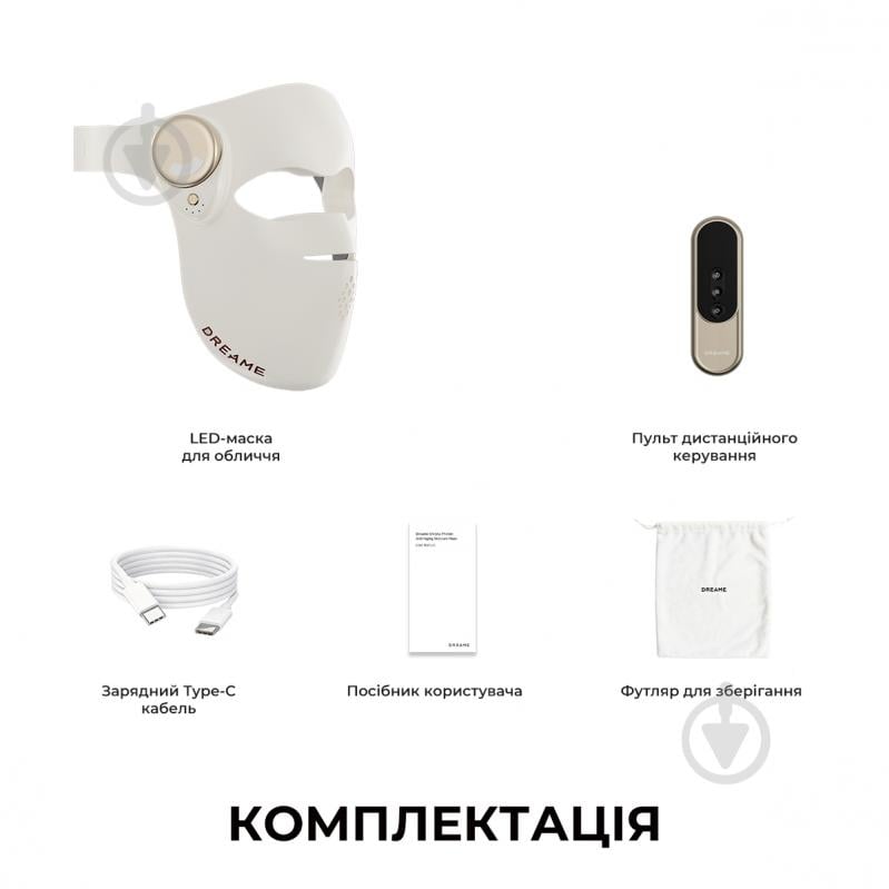 LED-маска для лица DREAME Chrona (AB01A) - фото 11 LED-маска для лица DREAME Chrona (AB01A) - фото 11