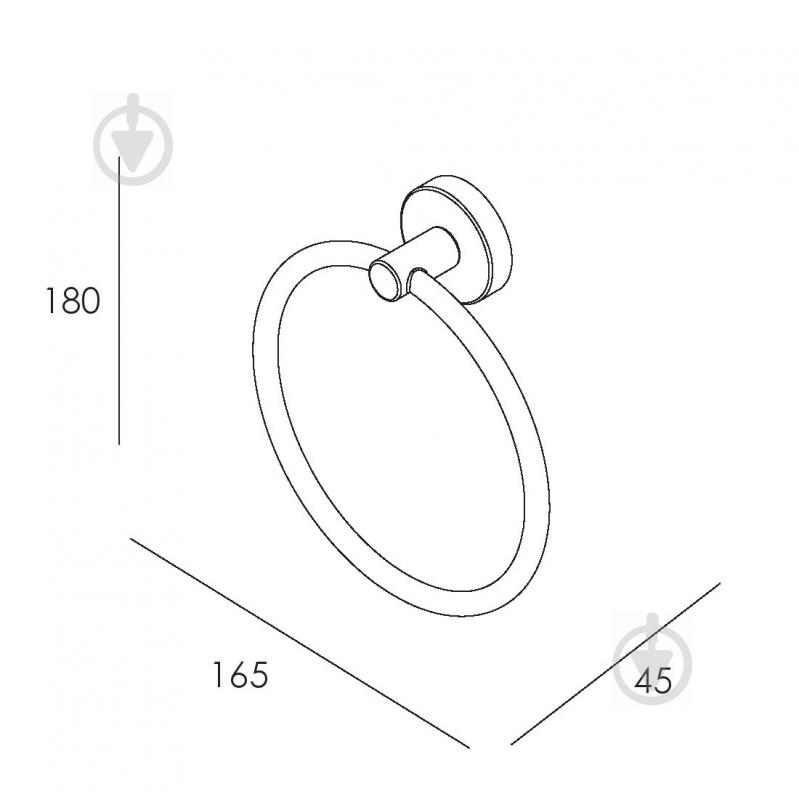 Кольцо для полотенца Imprese Skala 131275 хром - фото 2